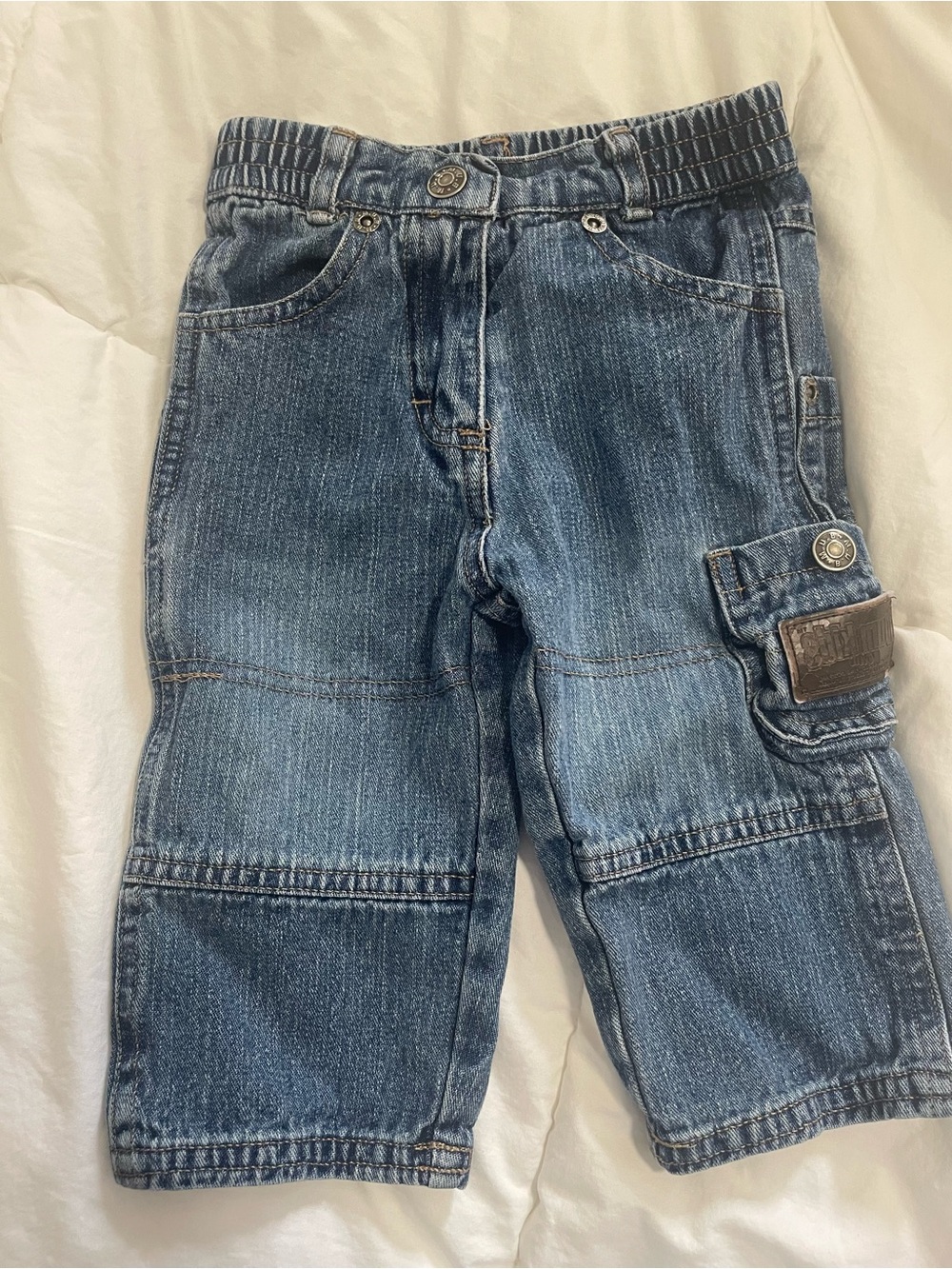 OshKosh B'gosh Kids Blue Denim Cargo Jeans